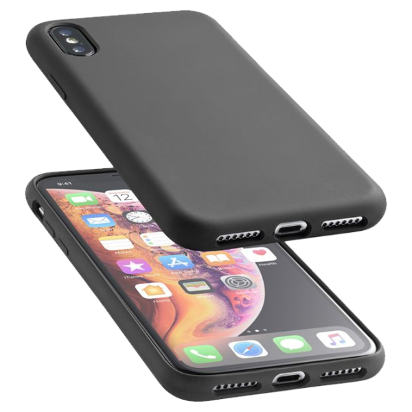 Husa Apple iPhone XS Max Cellularline Back/ TPU/ Black photo 1