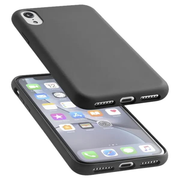 Husa Apple iPhone XR Cellularline Back/ TPU/ Black photo 1