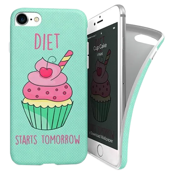 Husă pentru smartphone Apple iPhone 7/ 8/ SE2 i-Paint/ Back/ TPU/ Light Blue photo 1