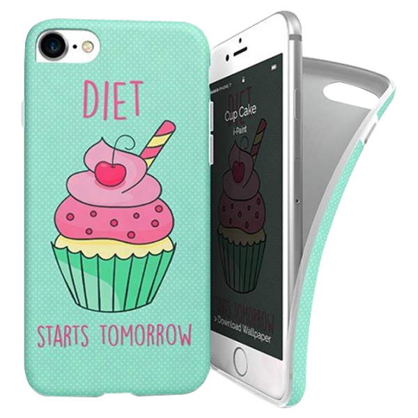 Husă pentru smartphone Apple iPhone 7/ 8/ SE2 i-Paint/ Back/ TPU/ Light Blue photo 1