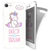 Husa Apple iPhone 7/8 i-Paint Back/ TPU/ DREAM White