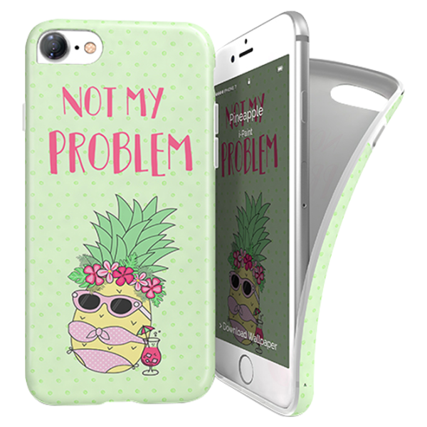 Husă pentru smartphone Apple iPhone 7/ 8/ SE2 i-Paint/ Back/ TPU/ Light Green photo 1