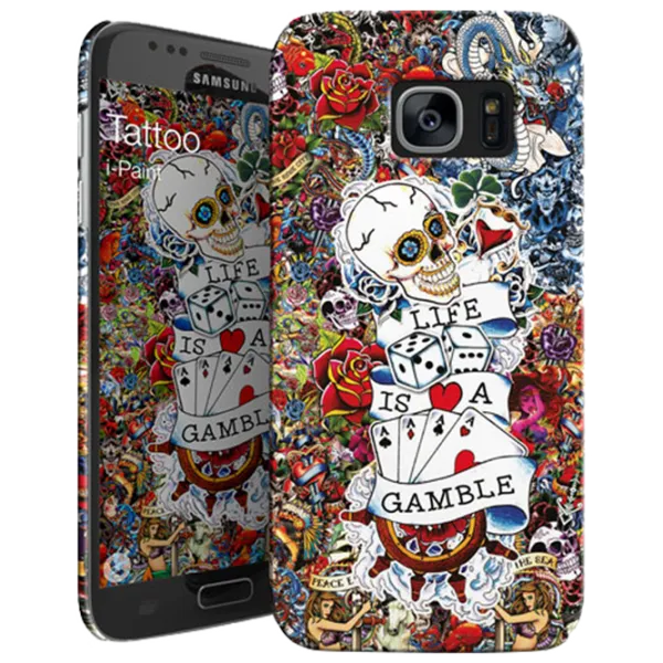 Husă pentru smartphone Samsung Galaxy S7 i-Paint/ Back/ PP/ Black photo 1