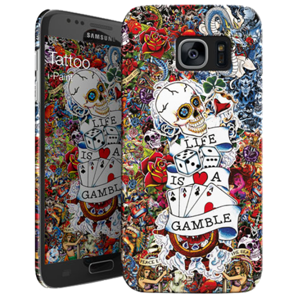Husă pentru smartphone Samsung Galaxy S7 i-Paint/ Back/ PP/ Black photo 1