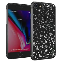 Husa Apple iPhone 7/8 i-Paint Back/ TPU/ Silver