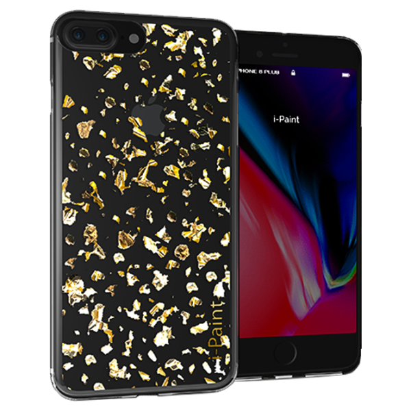 Husa Apple iPhone 7/8 Plus i-Paint Back/ TPU/ Gold photo 1