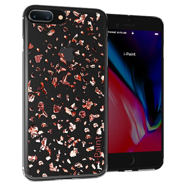 Husa Apple iPhone 7/8 Plus i-Paint Back/ TPU/ Pink photo 1