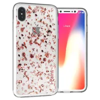 Husa Apple iPhone X i-Paint Back/ TPU/ Pink