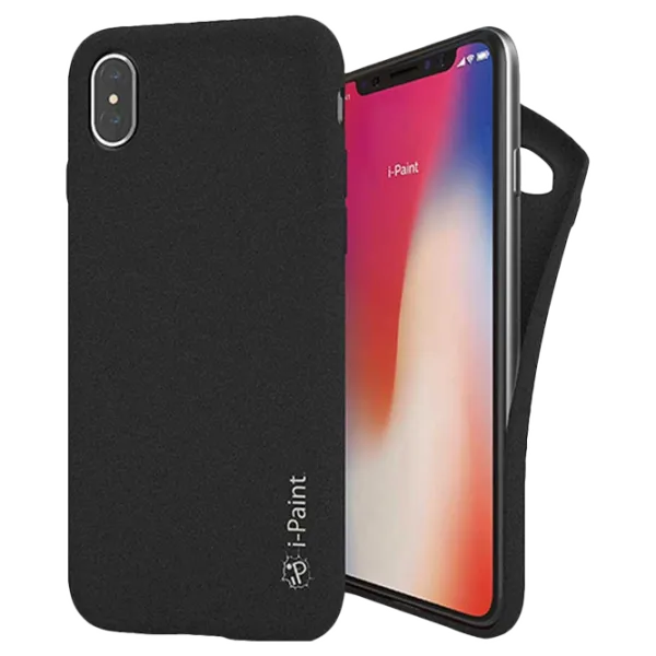 Husa Apple iPhone X i-Paint Back/ TPU/ Black photo 1