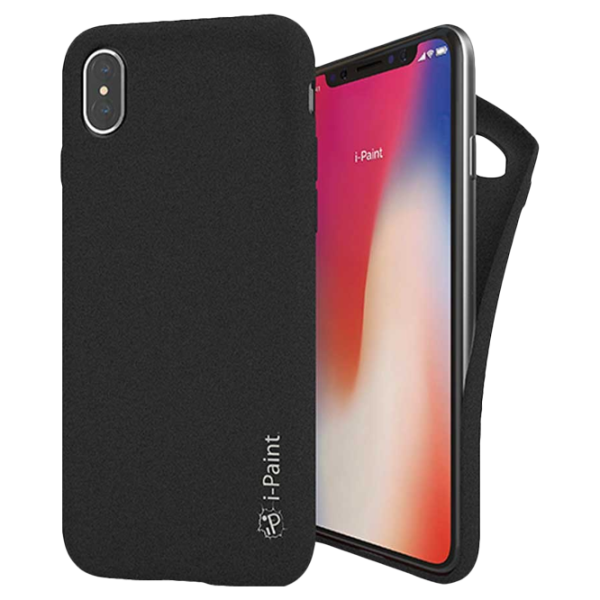 Husa Apple iPhone X i-Paint Back/ TPU/ Black photo 1