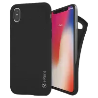 Husa Apple iPhone X i-Paint Back/ TPU/ Black