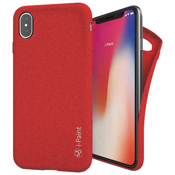 Husă pentru smartphone Apple iPhone X i-Paint/ Back/ TPU/ Red photo 1
