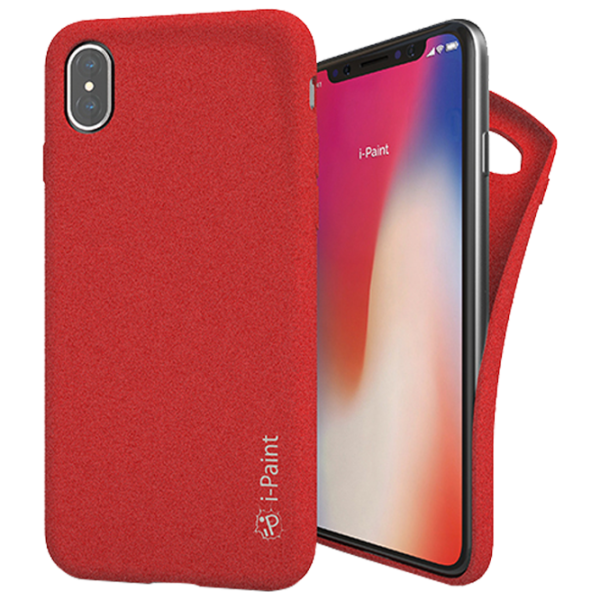 Husă pentru smartphone Apple iPhone X i-Paint/ Back/ TPU/ Red photo 1