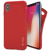 Husă pentru smartphone Apple iPhone X i-Paint/ Back/ TPU/ Red