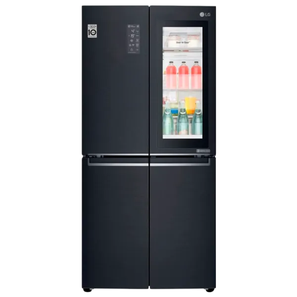 Frigider LG GC-Q22FTBKL cu congelator jos LINEARCooling/InstaView Door-in-Door/DoorCooling+ photo 1