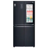 Frigider LG GC-Q22FTBKL cu congelator jos LINEARCooling/InstaView Door-in-Door/DoorCooling+