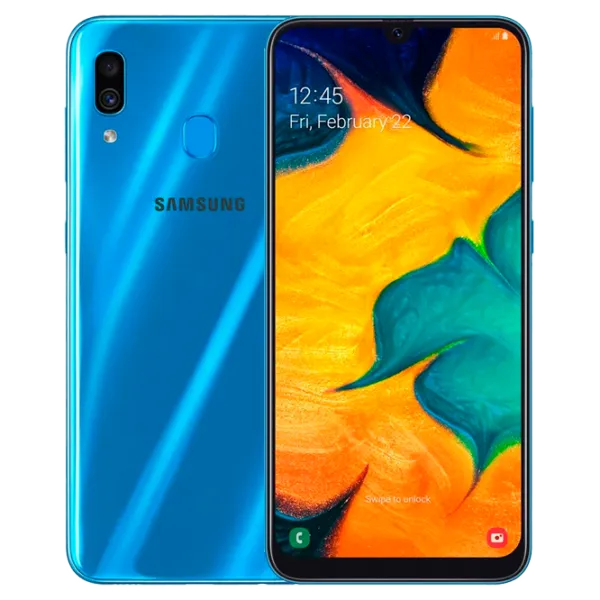 Samsung Galaxy A30 A305 4 GB/ 64 GB/ Dual SIM/ Blue photo 1 Samsung Galaxy A30 A305 4 GB/ 64 GB/ Dual SIM/ Blue photo 1