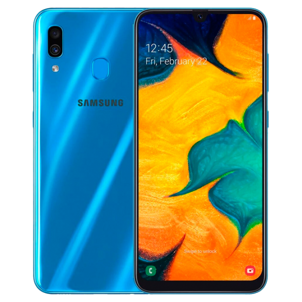 Samsung Galaxy A30 A305 4 GB/ 64 GB/ Dual SIM/ Blue photo 1 Samsung Galaxy A30 A305 4 GB/ 64 GB/ Dual SIM/ Blue photo 1