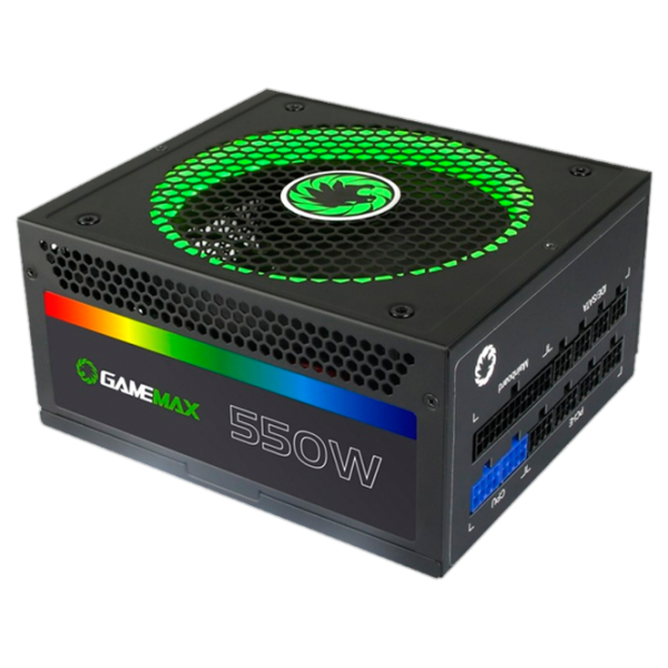 Блок питания Gamemax RGB-550 80+ Gold/ 550 Вт photo 1