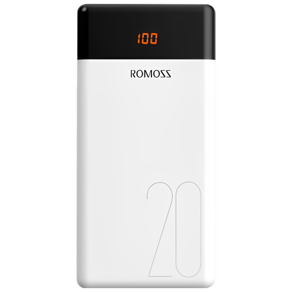 Power Bank Romoss LT20 20000 mAh/ White photo 1 Power Bank Romoss LT20 20000 mAh/ White photo 1