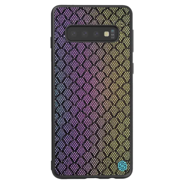 Husă pentru smartphone Samsung Galaxy S10+ Nillkin/ Back/ TPU/ PC/ Black Rainbow photo 1