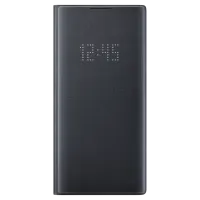 Husa Samsung Galaxy Note 10+ Original LED View  Cover/ PU/ Black