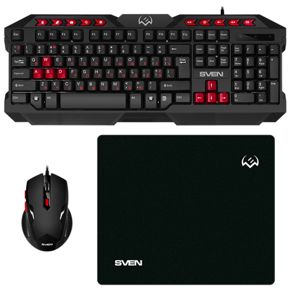 Tastatură Sven GS-9200 Combo Cu fir / Black photo 1