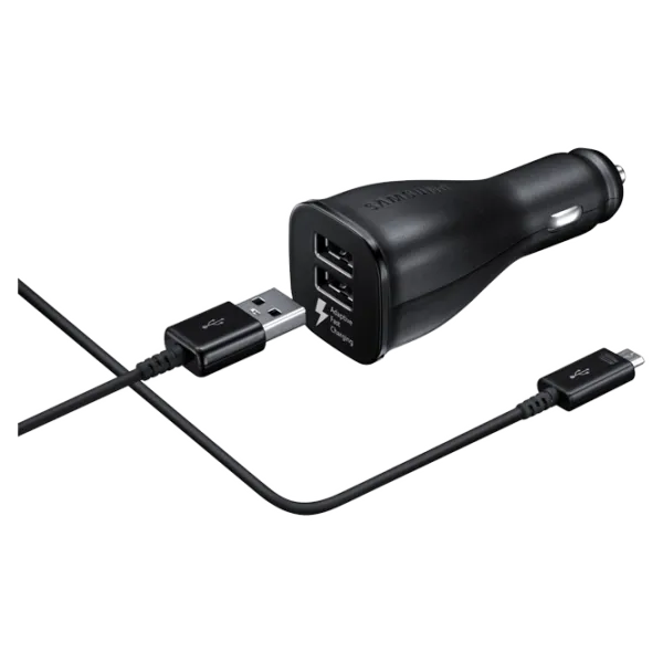 Зарядное устройство Samsung EP-LN920 + microUSB Автомобильный/ 2.1/ Черный photo 1
