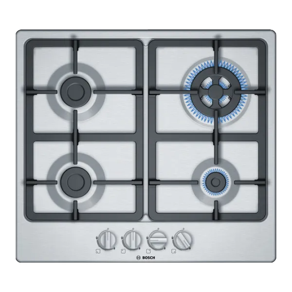 Plită încorporabilă pe gaz Bosch PGH6B5B90 Silver photo 1 Plită încorporabilă pe gaz Bosch PGH6B5B90 Silver photo 1