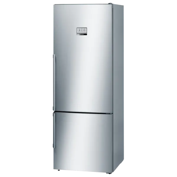 Frigider Bosch KGF56PI40 cu congelator jos 480 l / 193 cm / Inox photo 1