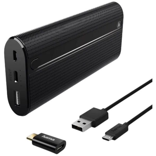 Power Bank Hama 178984 USB-C, 3A Ultra-Fast Charge 13000 мАч/ Черный photo 1 Power Bank Hama 178984 USB-C, 3A Ultra-Fast Charge 13000 мАч/ Черный photo 1