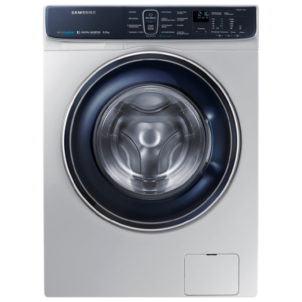 Стиральная машина Samsung WW80K52E61SDBY 8 кг / 1200 об/мин / Серебряный photo 1