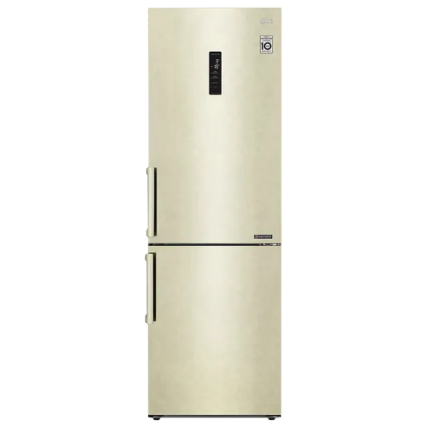 Frigider LG GA-B459BEKL cu congelator jos 341 l / 186 cm / Beige photo 1
