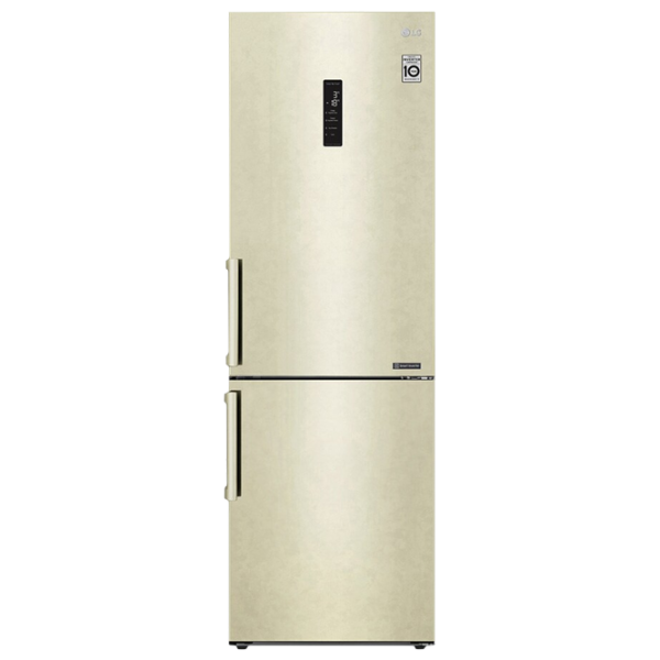 Frigider LG GA-B459BEKL cu congelator jos 341 l / 186 cm / Beige photo 1