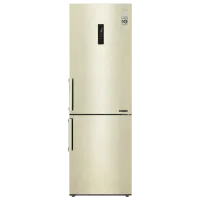 Frigider LG GA-B459BEKL cu congelator jos 341 l / 186 cm / Beige