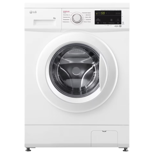 Стиральная машина LG F2J3NS0W 6 кг / 1200 об/мин / Белый photo 1 Стиральная машина LG F2J3NS0W 6 кг / 1200 об/мин / Белый photo 1