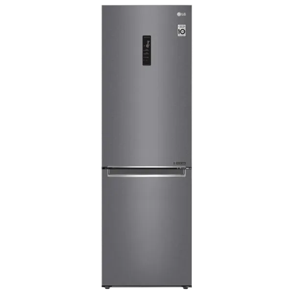 Frigider LG GA-B459SLKL cu congelator jos 341 l / 186 cm / Gray photo 1