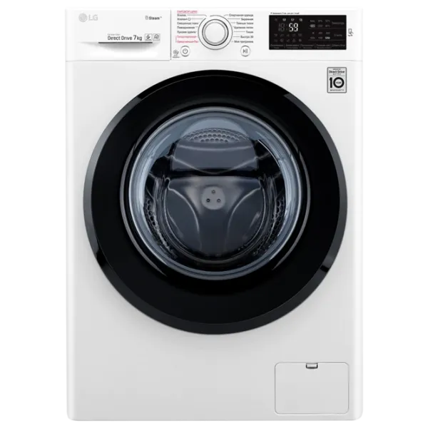 Стиральная машина LG F2M5HS6W Direct Drive/Steam/6 Motion DD/7 кг/Белый photo 1 Стиральная машина LG F2M5HS6W Direct Drive/Steam/6 Motion DD/7 кг/Белый photo 1