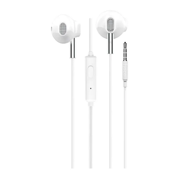 Наушники Hoco M57 Metal Белый Проводная/ Персональный photo 1 Наушники Hoco M57 Metal Белый Проводная/ Персональный photo 1