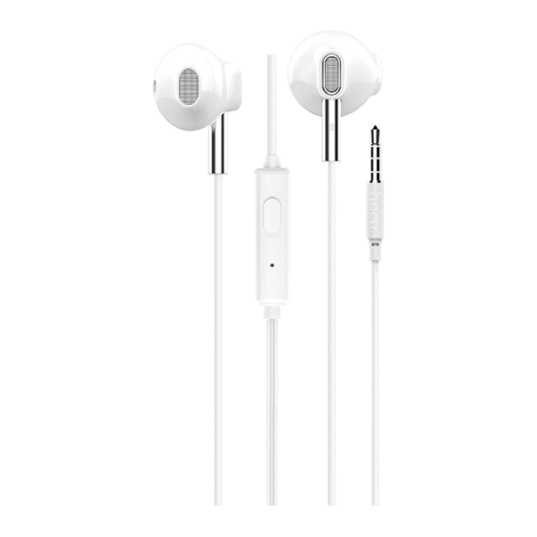 Наушники Hoco M57 Metal Белый Проводная/ Персональный photo 1 Наушники Hoco M57 Metal Белый Проводная/ Персональный photo 1