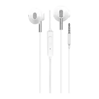 Наушники Hoco M57 Metal Белый Проводная/ Персональный