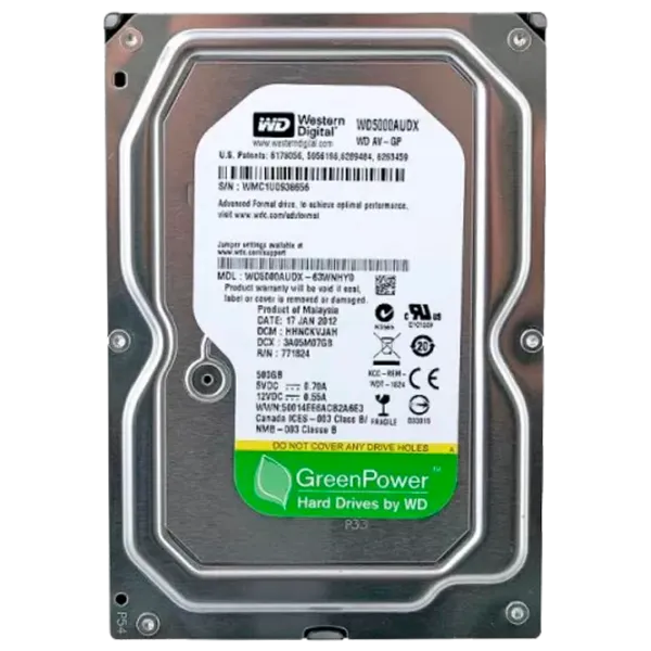HDD Western Digital WD5000AURX 500 GB Gray photo 1