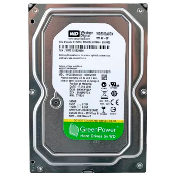 HDD Western Digital WD5000AURX 500 GB Gray photo 1