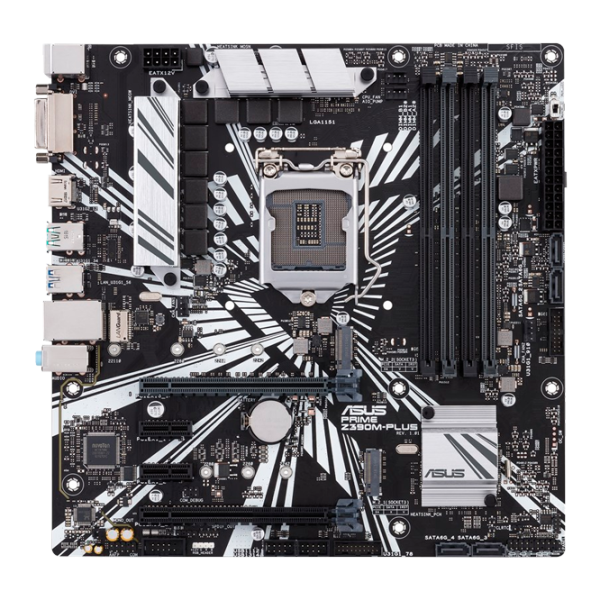 Материнская плата Asus PRIME Z390M-PLUS Игровая/ mATX/ Intel Z390 photo 1