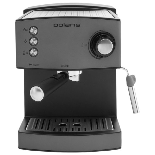 Espressor Polaris PCM1527AE Рожковая / 1.5 л / Серый photo 1