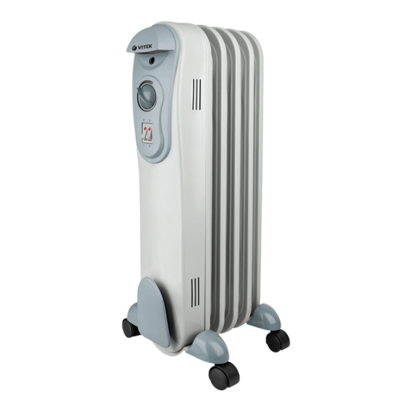 Масляный обогреватель Vitek VT-2120GY 1000 Вт/ Белый photo 1