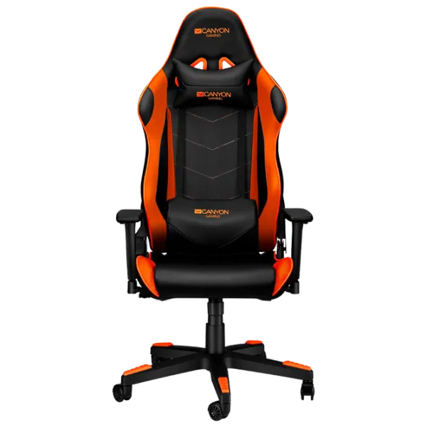 Scaun Gaming Canyon Deimos Orange Black photo 1