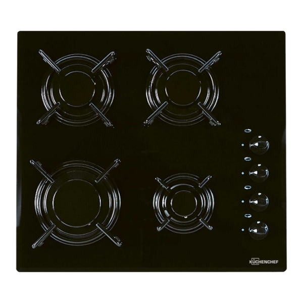 Варочная панель KÜCHENCHEF KHK600S Газовая/ Черный photo 1 Варочная панель KÜCHENCHEF KHK600S Газовая/ Черный photo 1