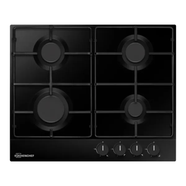Варочная панель KÜCHENCHEF KHG611AiS Газовая/ Черный photo 1