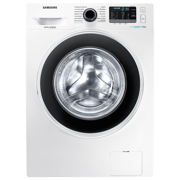 Стиральная машина Samsung WW60J52E0HWDBY 6 кг / 1200 об/мин / Белый photo 1